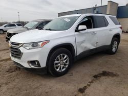 Salvage cars for sale from Copart Woodhaven, MI: 2019 Chevrolet Traverse LT