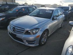 Salvage cars for sale at Martinez, CA auction: 2013 Mercedes-Benz C 250