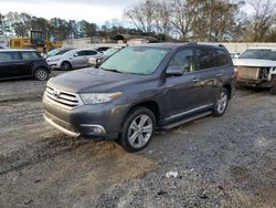 Toyota Highlander salvage cars for sale: 2012 Toyota Highlander Limited