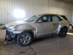 Salvage cars for sale at Franklin, WI auction: 2016 Chevrolet Equinox LS