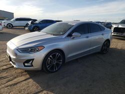 Salvage cars for sale at Amarillo, TX auction: 2019 Ford Fusion Titanium