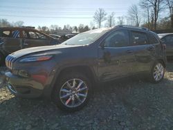 Vehiculos salvage en venta de Copart Waldorf, MD: 2017 Jeep Cherokee Limited