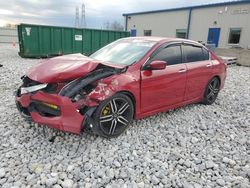 Honda Accord salvage cars for sale: 2016 Honda Accord Sport