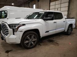 Salvage cars for sale from Copart Blaine, MN: 2022 Toyota Tundra Crewmax Capstone