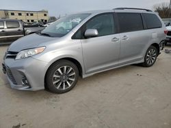 Salvage cars for sale from Copart Wilmer, TX: 2018 Toyota Sienna XLE