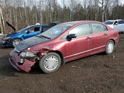 Honda Civic DX-G salvage cars for sale: 2008 Honda Civic DX-G