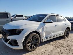 Salvage cars for sale at Houston, TX auction: 2021 Audi Q8 Premium Plus S-Line