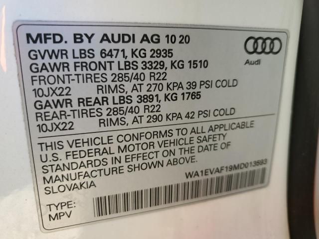 2021 Audi Q8 Premium Plus S-Line