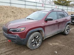 Salvage cars for sale from Copart Davison, MI: 2019 Jeep Cherokee Trailhawk