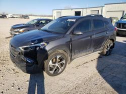 Salvage cars for sale at Kansas City, KS auction: 2017 Hyundai Tucson Limited