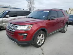 Salvage cars for sale at Tulsa, OK auction: 2018 Ford Explorer XLT