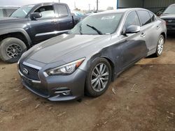 Salvage cars for sale at Colorado Springs, CO auction: 2015 Infiniti Q50 Base