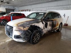 Salvage cars for sale at Candia, NH auction: 2019 Audi Q7 Premium Plus