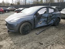 Salvage cars for sale at Waldorf, MD auction: 2020 Tesla Model Y