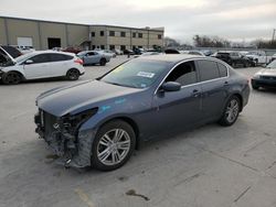 Salvage cars for sale at Wilmer, TX auction: 2012 Infiniti G37 Base