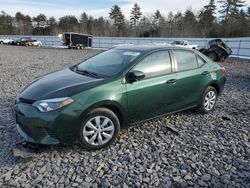 Toyota Corolla L salvage cars for sale: 2016 Toyota Corolla L