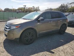 Salvage cars for sale at Riverview, FL auction: 2012 Ford Edge Limited