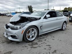 Salvage cars for sale at Miami, FL auction: 2018 BMW 430I