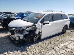 Salvage cars for sale from Copart New Braunfels, TX: 2022 Toyota Sienna LE