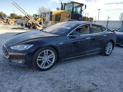 Salvage cars for sale at Apopka, FL auction: 2015 Tesla Model S 70D