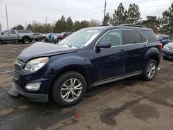 Chevrolet Equinox lt salvage cars for sale: 2017 Chevrolet Equinox LT