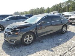 Chevrolet salvage cars for sale: 2017 Chevrolet Malibu LS