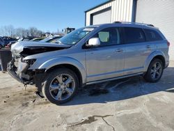 Salvage cars for sale from Copart Duryea, PA: 2017 Dodge Journey Crossroad