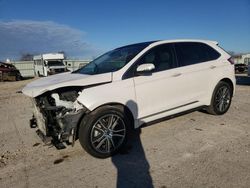 Salvage cars for sale at Kansas City, KS auction: 2019 Ford Edge Titanium