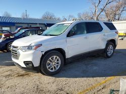 Salvage cars for sale from Copart Wichita, KS: 2020 Chevrolet Traverse LS