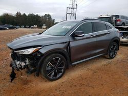 Salvage cars for sale from Copart China Grove, NC: 2022 Infiniti QX55 Luxe