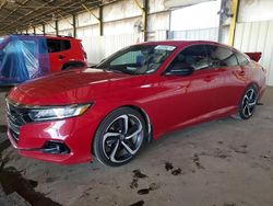 Salvage cars for sale from Copart Phoenix, AZ: 2021 Honda Accord Sport