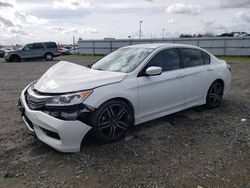 Honda Accord Sport salvage cars for sale: 2017 Honda Accord Sport