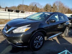 Salvage cars for sale from Copart Assonet, MA: 2017 Nissan Murano S