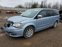 Salvage cars for sale at Davison, MI auction: 2012 Chrysler Town & Country Touring L