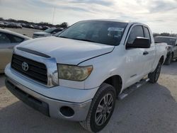 Salvage cars for sale from Copart San Antonio, TX: 2007 Toyota Tundra Double Cab SR5