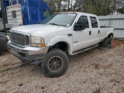 Salvage cars for sale at Knightdale, NC auction: 2002 Ford F250 Super Duty