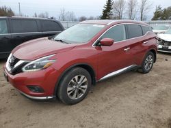 Salvage cars for sale at Bowmanville, ON auction: 2018 Nissan Murano S