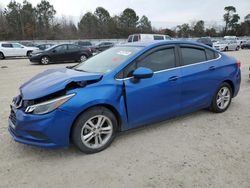 Salvage cars for sale from Copart Hampton, VA: 2017 Chevrolet Cruze LT