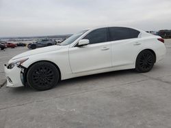 Salvage cars for sale at Grand Prairie, TX auction: 2021 Infiniti Q50 Luxe