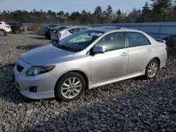 Salvage cars for sale at Windham, ME auction: 2010 Toyota Corolla Base