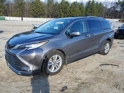 Salvage cars for sale from Copart Gainesville, GA: 2022 Toyota Sienna Limited