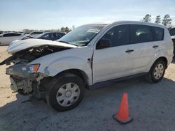 Salvage cars for sale at Houston, TX auction: 2010 Mitsubishi Outlander ES