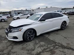 Salvage cars for sale from Copart Vallejo, CA: 2022 Honda Accord Sport