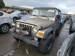 Salvage cars for sale at Martinez, CA auction: 2004 Jeep Wrangler / TJ Sport