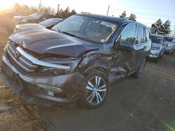 Honda salvage cars for sale: 2017 Honda Pilot Exln