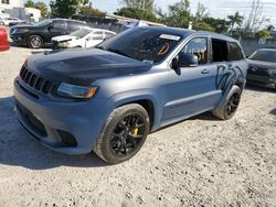 Salvage cars for sale from Copart Opa Locka, FL: 2018 Jeep Grand Cherokee Trackhawk