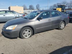 Salvage cars for sale from Copart Moraine, OH: 2006 Honda Accord EX