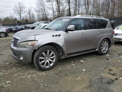 Salvage cars for sale at Waldorf, MD auction: 2011 Infiniti QX56
