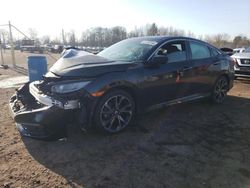 Salvage cars for sale at Chalfont, PA auction: 2021 Honda Civic Sport