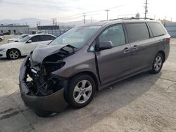 Salvage cars for sale from Copart Sun Valley, CA: 2019 Toyota Sienna LE